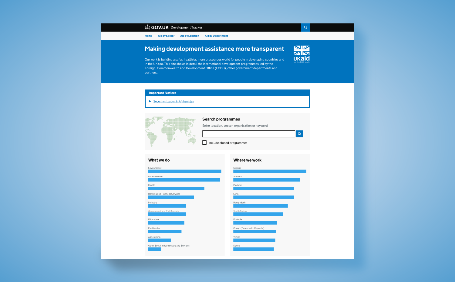 FCDO DevTracker — making development assistance more transparent.